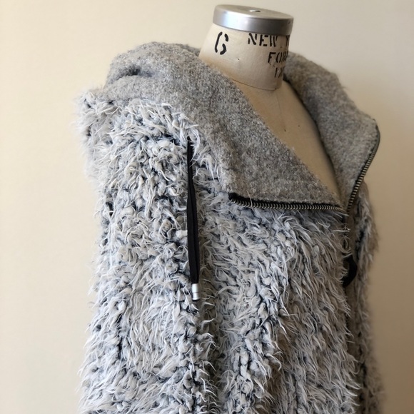 Free People Furry Dolman Jacket Grey - Picture 6 of 12